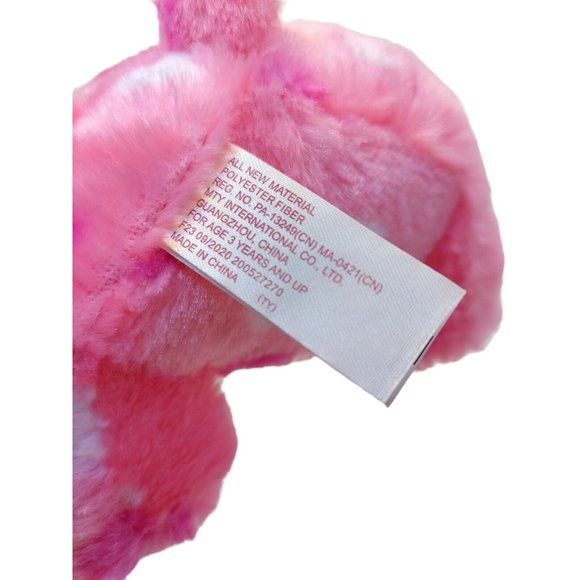 MTY International Co LTD Pink hearts Teddy Bear plush Stuffed 6" 2020 Valentines - Picture 8 of 8